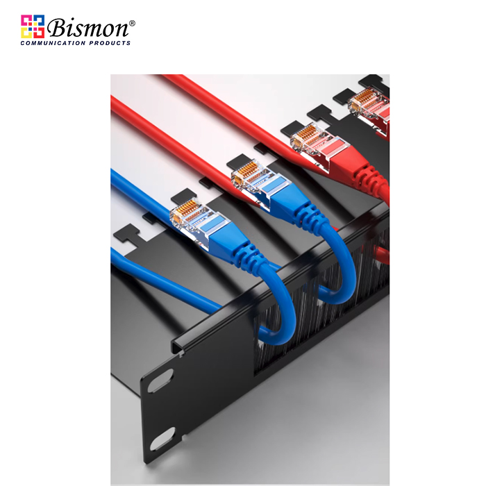 Brush Cable Management panel(ชนิดแปลงขน พร้อมแผงจัดสาย)